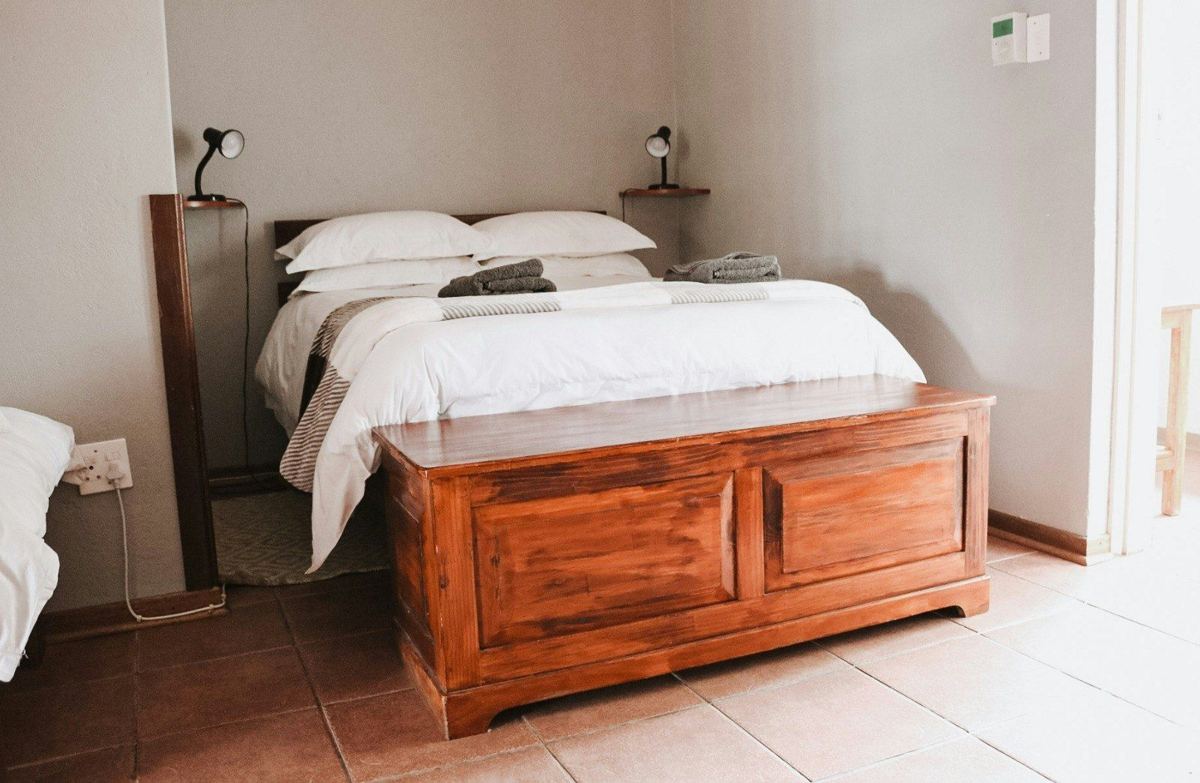 Double room with wooden furniture