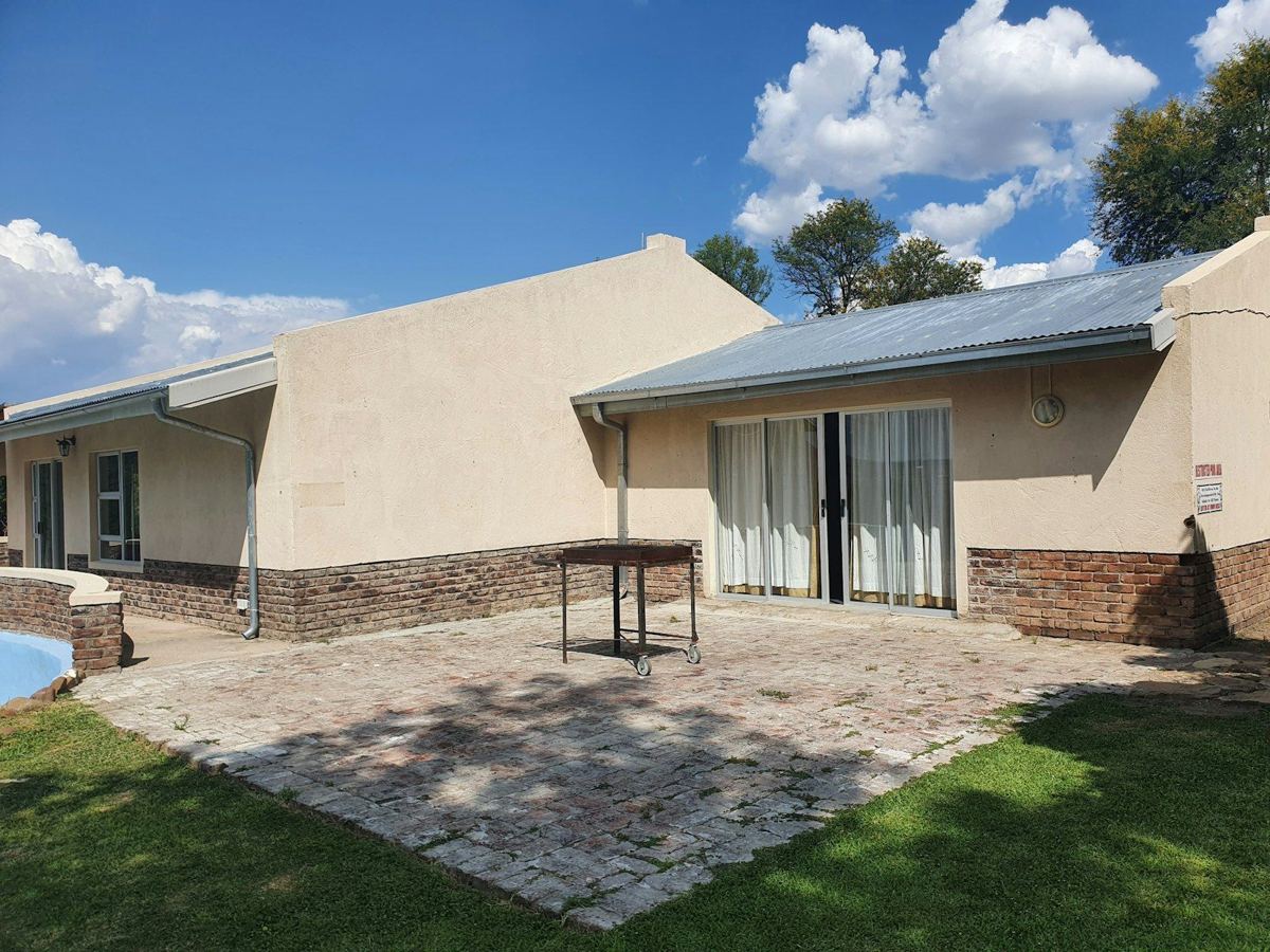 Lodge units and paved courtyard